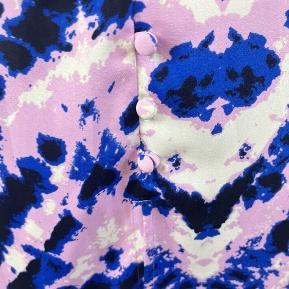 Laundry Shelli Segal Skirt size Medium Purple Blue Long Maxi Peasant Boho Hippie - Picture 13 of 16